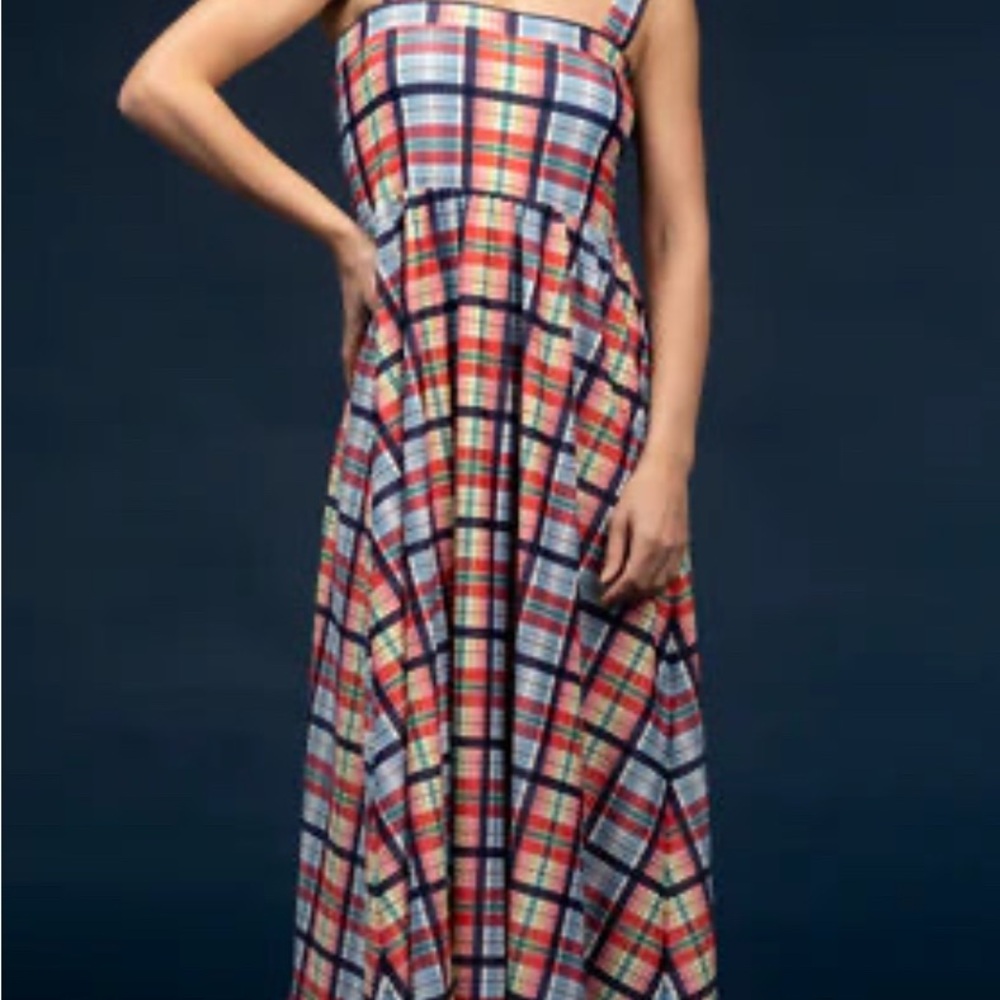 The Heather Dress - Coastal Plaid- Smith & Quinn 11189-1364-1 NWT $185 - Picture 2 of 5